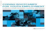 CODING BOOTCAMPS FOR YOUTH EMPLOYMENTdocuments.worldbank.org/curated/en/274491523523596058/...4 5 INTRODUCTION The recent rise of coding bootcamps across Africa, Asia, and Latin America