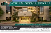 ATRIUM OFFICE CENTRE - LoopNet€¦ · 2,457 RSF All information contained herein, while based on information deemed reliable, has been gathered from various third-party sources,