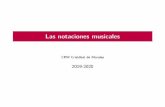 Las notaciones musicales - Francisco Callejofranciscocallejo.es/hm4/esquemas/03 Las notaciones musicales.pdf · La notación musical en el Clasicismo Fragmento de una sonata de Wolfgang