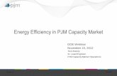 Energy Efficiency in PJM Capacity MarketNov 15, 2012  · Energy Efficiency in PJM Capacity Market DOE Webinar November 15, 2012 ... transmission and distribution system as opposed