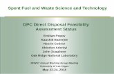 Spent Fuel and Waste Science and Technology DPC Direct ......Spent Fuel and Waste Science and Technology Direct disposal of already loaded dual-purpose canisters (DPCs) is feasible