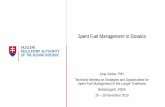 Spent Fuel Management in Slovakia on...Spent Fuel Management in Slovakia Juraj Václav, PhD. Technical Meeting on Strategies and Opportunities for Spent Fuel Management in the Longer