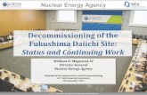 Decommissioning of the Fukushima Daiichi Site · The NEA: 33 Countries Seeking Excellence in Nuclear Safety, Technology, and Policy • 33 member countries + key partners (e.g., China)