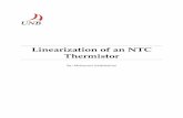Linearization of an NTC Thermistor - Mo's Portfoliomosportfolio.com/docs/instrumentation-ntc-thermistor.pdf · @ 50oC = 7.278 (kΩ) 1% difference from datasheet value Comparing the