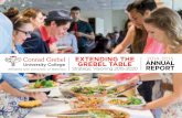 Conrad Grebel EXTENDING THE GREBEL TABLE ANNUAL REPORT · 2015-11-26 · process yielded “Extending the Grebel Table” to build on the Mennonite heritage of food and fellowship.
