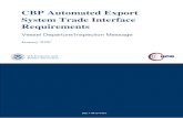 CBP Automated Export System Trade Interface Requirements · The Inbond and Vessel Departure/Arrival Record provides data element descriptions and format requirements for - transmitting