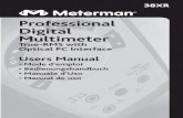 Meterman Test Tools Professional Digital Multimeterlabocharlemagne.free.fr/notices/physique/multimetremeter... · 2010-09-09 · 38XR 38XR Professional Digital Multimeter True-RMS