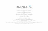 GARMIN LTD. NOTICE AND PROXY STATEMENT · GARMIN LTD. NOTICE AND PROXY STATEMENT for The Special Meeting of Shareholders and The Annual General Meeting of Shareholders to be held