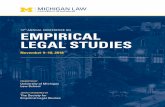 13 ANNUAL CONFERENCE ON EMPIRICAL LEGAL STUDIES · 2018-11-09 · The Ross School of Business Executive Learning and Conference Center, the Bell Tower Hotel, the Graduate Hotel, and