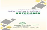 Continuous Learning Information Brochure KIITEE …...2019/11/13  · Continuous Learning... Continuous Learning... Information Brochure KIITEE-2020 ‘A’ Category University as