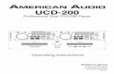 UCD-200...FOR BEST CD-R DISC PLAYBACK RESULTS IN THIS CD PLAYER PLEASE FOLLOW THESE GUIDELINES: 1. High quality CD-R Audio discs (should conform to the standards of the Orange Book