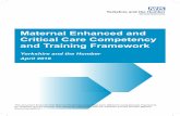 Maternal Enhanced and Critical Care Competency and Training … · 2018-09-05 · 2 Yorkshire and the Humber Maternal Enhanced and Critical Care Competencies and Training We are increasingly