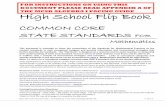 High School Flip Book - Madison County School District · 2014-08-03 · High School Flip Book COMMON CORE STATE STANDARDS FOR Mathematics This document is intended to show the connections