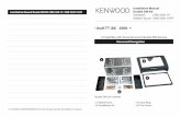 Audi TT (8J) 2006 - KENWOOD · • Audi TT (8J) 2006 Double DIN Set contents • (1) Metal Frame • (2) Installation Kit • (3) Facia Plate • (4) Trim Frame. Installation Manual