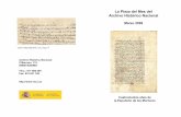 La Pieza del Mes del Archivo Histórico Nacionalff661b6d-49b8-4ff3...AHN. CÓDICES, L. 1487 Fragmento de un códice Sin fecha Pergamino, 260 x 370 mms. Lengua y escritura rabe Por