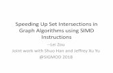 Speeding Up Set Intersections in Graph Algorithms using ... · Speeding Up Set Intersections in Graph Algorithms using SIMD Instructions--Lei Zou Joint work with ShuoHan and Jeffrey