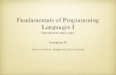 Fundamentals of Programming Languages Iliguoqiang/teaching/prog/...Several theories in theoretical computer science are given, which is a minimal requirement and self-contained in