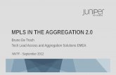 MPLS IN THE AGGREGATION 2 - junipernetworksevents.net...MPLS IN THE AGGREGATION 2.0 Bruno De Troch Tech Lead Access and Aggregation Solutions EMEA ... Seamless MPLS Network JUNIPER’S