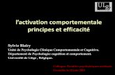 L’Activation Comportementale · Martell, Addis, Jacobson (2001) - programme BA inactivité = stratégie de coping pour éviter les circonstances environnementales qui produisent