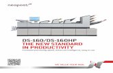 DS-160/DS-160HP THE NEW STANDARD IN PRODUCTIVITY€¦ · DS-160 and DS-160HP offer a range of features to meet the new standard in productivity for your business. DS-160/DS-160HP