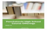 Ponchatoula High School Course Offerings...Ponchatoula High School Course Offerings 2020-21 PHS 19452 Hwy 22 East Ponchatoula, LA 70454 (985) 386-3514
