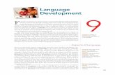 Language Development F 9 - SAGE Publications Inc...289 Language Development 9 Language Development F rom their very first cries, human beings communicate with the world around them.