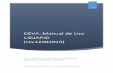 DEVA: Manual de Uso USUARIOaplicacionesweb.cantabria.es/deva/static/otros/DEVA_MANUALES_U… · DEVA: Manual de Uso USUARIO P á g i n a 2 | 26 DEVA: Manual de Uso General En este