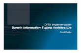 DITA Implementation Darwin Information Typing Architecture · 2020-01-04 · DITA Topic DITA Topic • A chunk of information specific to a single subject • Short enough to be specific
