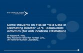 Some thoughts on Fission Yield Data in Estimating Reactor ...Some thoughts on Fission Yield Data in Estimating Reactor Core Radionuclide Activities (for anti-neutrino estimation) Dr