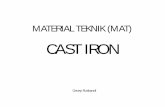 CAST IRON 2018-08-31¢  Cast Iron ¢â‚¬¢ Cast iron is a cast ferrous based materials with the carbon content
