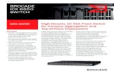 DATA SHEET BROCADE ICX 6650 SWITCH - Newegg · 2018-02-27 · same Brocade FastIron ... can utilize the Brocade ICX 6650 in manage traffic based on specific criteria. several environments.