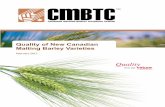 Quality of New Canadian Malting Barley Varietiescmbtc.com/wp-content/uploads/2017/02/Quality-of... · Quality of New Canadian Malting Barley Varieties Canada has several new and promising