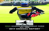 2017 ANNUAL REPORT - Caddie Scholarship Fund · 2018-10-22 · 3 Seventeen of our area caddies submitted applications for both scholarships. Finally, I would be remiss not to advise