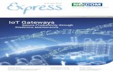 NEXCOM China IoT Gatewaysebook.nexcom.com/Express/2015-Summer/NEXCOM_Express...NEXCOM is not in a "Rush" in dealing with the IoT products and businesses, but we are very serious and