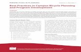 Best Practices in Campus Bicycle Planning and Program ......Best Practices in Campus Bicycle Planning and Program Development Campus Bicycle Master Plans ... – 50 miles of bike lanes