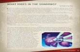 WHAT HIDES IN THE SHADOWS? - Fantasy Flight Games · WHA 1 WHAT HIDES IN THE SHADOWS? by Daniel Lovat Clark I had been acting as a finder of stories, a discoverer of truth, and some