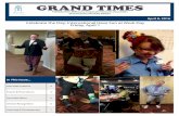 GRAND TIMES - mlcvconnect.com · Grand Times 5 ASSOCIATE NEWS The getFIT Initiative Health topics for the month of April STRESS LESS • Week of the 11th Handout “STRESS RELIEF”