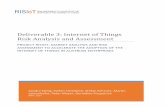 Deliverable 3: Internet of Things Risk Analysis and Assessment · the German Telekom AG into the Mirai botnet, by exploiting vulnerabilities in widely distributed IoT devices within