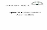 SPECIAL EVENT AGREEMENT AND PERMIT APPLICATION...business and property owners inside the event perimeter and within one block of the perimeter of the event to the event prior to issuance