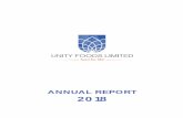 ANNUAL REPORT 2018 - Unity FoodsMCB Bank Limited Meezan Bank Limited Bank Alfalah Limited Dubai Islamic Bank Limited ANNUAL18 REPORT 02 Legal Advisor Mohsin Tayebaly & Co. 1st Floor,