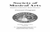 Society of Musical Arts Program_Steve's... · Society of Musical Arts Stephen Culbertson, Conductor Sunday, June 2, 2013 4:00 pm American Masterworks and Double Delight Jubileeom