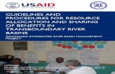 GUIDELINES AND PROCEDURES FOR RESOURCE ALLOCATION … · guidelines and procedures for resource allocation and sharing of benefits in transboundary river basins okavango integrated