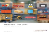Wholesale Trade IndexConversely, the Household Equipment & Furniture, Telecommunications & Computers, General Wholesale Trade and Ship Chandlers & Bunkering industries reported growths