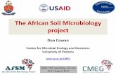 The African Soil Microbiology projectbiodiversityadvisor.sanbi.org/.../5.The-African-Soil-Microbiology...1.pdf · •The ‘first ever’ survey of African soil microbiomes •Correlation