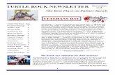 TURTLE ROCK NEWSLETTER November 2018 TR... · 2018-11-01 · had actually ceased seven months earlier when an armistice, or tem-porary cessation of hostilities, between the Allied