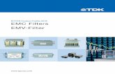 EMC Filters / EMV-Filter - TDK Electronics AG · 2017-12-12 · EPCOS AG 2017 3 EMC Filters EMV-Filter Contents Important notes 4 Preview 5 Selector guide 6 Filters for power lines