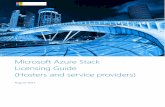 Microsoft Azure Stack Licensing Guide · PDF file 1. Purchase Azure Stack directly from Microsoft via their EA 2. Acquire Azure Stack services via a service provider This document