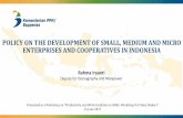 POLICY ON THE DEVELOPMENT OF SMALL, MEDIUM AND MICRO ... · DEVELOPMENT OF MICRO, SMALL AND MEDIUM ENTERPRISES (3) a. Nationally, 98.33% business unit is dominated by micro and small