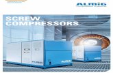 SCREW COMPRESSORS...COMPRESSORS + Maximum reliability in continuous operation + Minimise your operating costs with energy-e’cient compressors + ALMiG probably has the most comprehensive