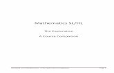 Mathematics SL/HL - Mr. Myers' · PDF file Mathematics SL/HL The Exploration A Course Companion . ... Have you used mathematics that is commensurate with the Standard Level course